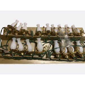 Vintage Silvestri Christmas string lights 18 colonial  lanterns